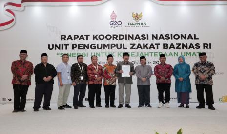 Rapat Koordinasi Nasional Unit Pengumpul Zakat (Rakornas UPZ) 2022 yang dilaksanakan Badan Amil Zakat Nasional (Baznas) menghasilkan sembilan rekomendasi yang akan meningkatkan layanan UPZ. Pimpinan Baznas, Rizaludin Kurniawan menyampaikan sembilan rekomendasi tersebut.