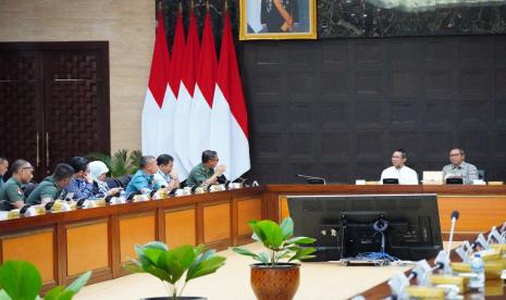 Rapat persiapan peringatan hari ulang tahun (HUT) ke-79 Republik Indonesia di IKN.