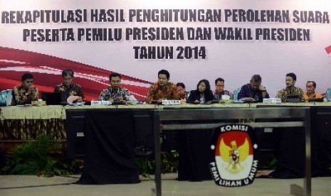 Rapat Pleno Rekapitulasi Pilpres KPU.