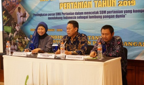 Rapat Teknis Menengah Pertanian 2019 di Bogor, Jawa Barat, Selasa (5/3).