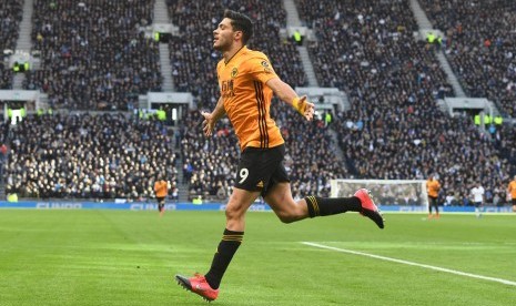 Raul Jimenez, penyerang Wolverhampton Wanderers.