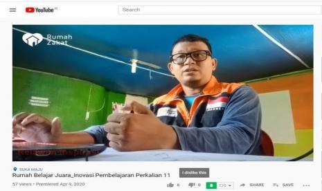 RBJ berinisiatif membuat video-video pembelajaran yang diunggah melalui Youtube dengan akun Abi Fa Yu Ra.