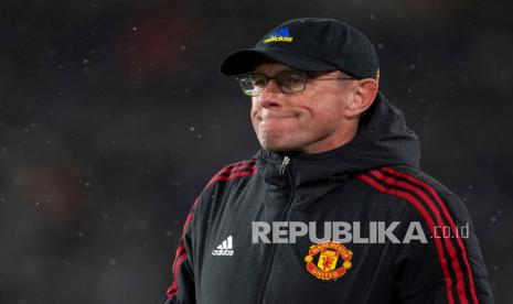 Pelatih sementara Manchester United Ralf Rangnick.