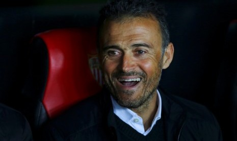 Pelatih Barcelona Luis Enrique.