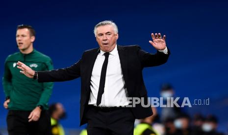 Pelatih Real Madrid Carlo Ancelotti.