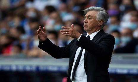 Pelatih Real Madrid, Carlo Ancelotti.