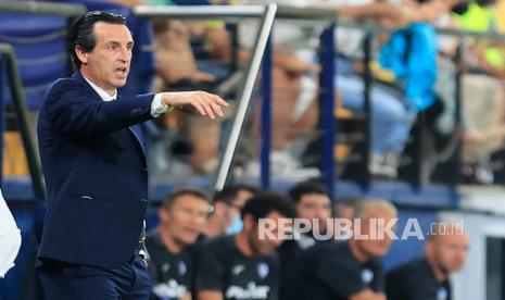 Pelatih Villarreal Unai Emery.