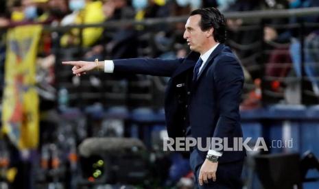 Pelatih Villarreal, Unai Emery. Villarreal bakal menjamu Juventus pada leg pertama babak 16 besar Liga Champions 2021/2022 di Estadio de la Ceramica, Rabu (23/2/2022) dini hari WIB nanti.