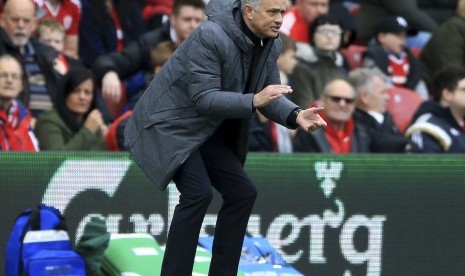 Pelatih Manchester United Jose Mourinho 