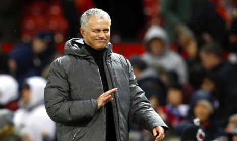 Reaksi pelatih Manchester United, Jose Mourinho