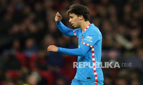 Penyerang Atletico Madrid, Joao Felix, yang akan dipinjamkan ke Barcelona untuk musim 2023/2024.