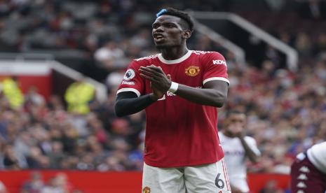 Gelandang Manchester United Paul Pogba.