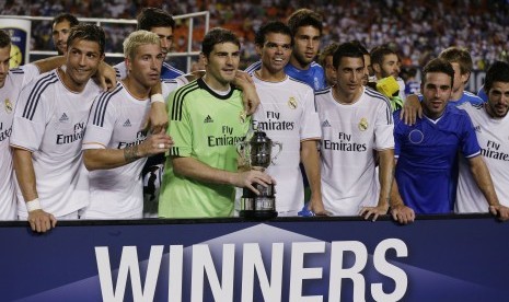 Real Madrid saat menjadi juara International Champions Cup 2013