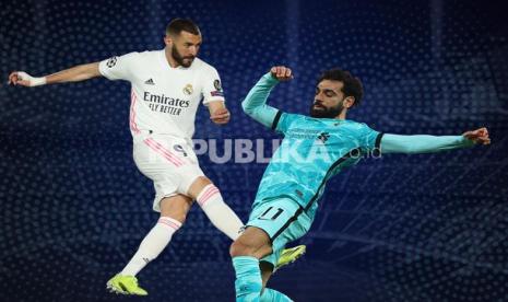 Striker Real Madrid Karim Benzema Vs striker Liverpool Mohamed Salah.