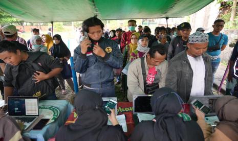 Registrasi Ulang kepada ribuan peserta Mudikers GP, Sabtu (8/4/2023). 