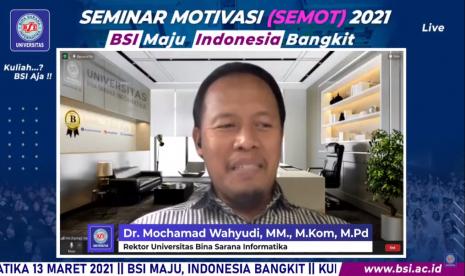 Rektor Universitas BSI, Dr  Mochamad Wahyudi 