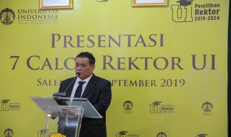 Rektor Universitas Indonesia (UI), Prof Ari Kuncoro. Langkah mundurnya Rektor UI, menurut Anggota Komisi X DPR Himmatul Aliyah jadi momentum membatalka PP Nomor 75 tahun 2021