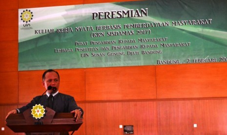 Rektor Universitas Islam Negeri Sunan Gunung Djati (UIN SGD) Bandung Prof Dr Mahmud.