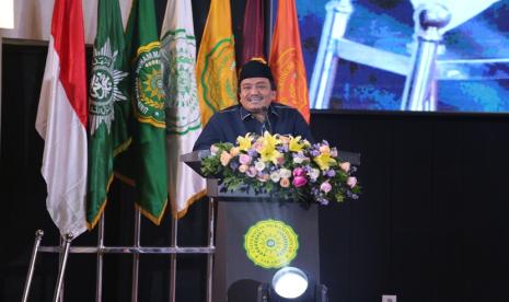 Rektor Universitas Muhammadiyah Jakarta (UMJ) Prof Dr Mamun Murod, M.Si dalam sambutannya di Pembukaan Pengkajian Ramadan 1445 H Pimpinan Pusat (PP) Muhammadiyah dengan mengusung tema Dakwah Kultural digelar di Auditorium KH. Azhar Basyir, M.A., UMJ, Senin (18/3/2024).