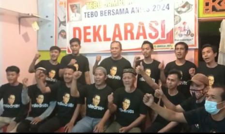 Relawan Anies Baswedan di Kabupaten Tebo, Jambi. 