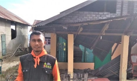 Relawan BMH-SAR Hidayatullah sudah tiba di lokasi terjadinya musibah gempa bumi di Halmahera Selatan, Senin (15/7).