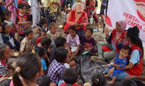 Relawan Pertamina terus bergerak memberikan pertolongan korban gempa dan tsunami di wilayah Palu, Donggala, Sigi, dan sekitarnya.