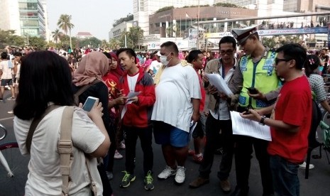 Relawan Sikap lakukan sosialisasi dampak asap pada anak-anak di arena Car Free Day