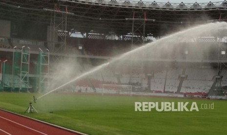 Renovasi Stadion Utama Gelora Bung Karno Senayan Jakarta, Selasa (31/10).