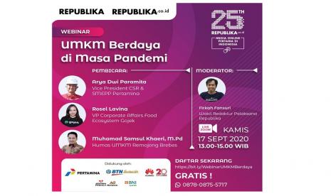 Republika online (republika.co.id) menggelar sejumlah kegiatan dalam merayakan milad ke-25. Salah satunya, Republika akan mengadakan workshop ekonomi bertema 