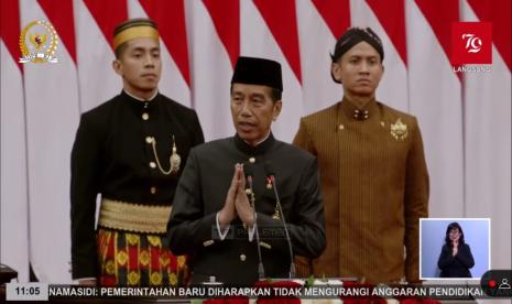 resident Joko Widodo (Jokowi) expressed his apology during his last speech at the Annual Session of the People's Consultative Assembly (MPR) at the MPR/DPR Building, Friday (16/8/2024)