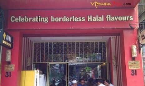 resto halal di Vietnam. Ilustrasi