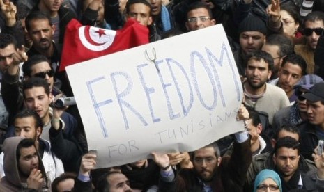 Revolusi Arab Spring di Tuniasia.