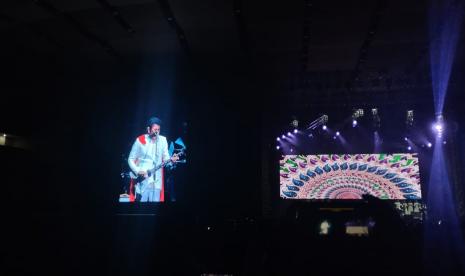 Rhoma Irama dan Soneta jadi band pembuka di konser Deep Purple di Solo, Jumat (10/3/2023). Rhoma yakin musik dapat membawa pesan moderasi beragama.