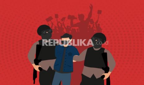 Penangkapan (ilustrasi). Koalisi Aksi Menyelamatkan Indonesia (KAMI) mempersoalkan tudingan yang dialamatkan pada sejumlah tokohnya yang ditangkap polisi.