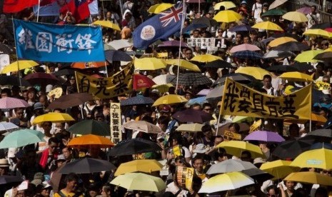 Ribuan demonstran di Hong Kong