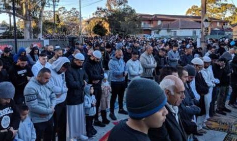 Ribuan Muslim melasanakan Shalat Idul Adha di Sydney Barat, Australia