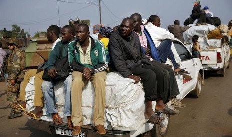 Ribuan Muslim Republik Afrika Tengah (CAR) mengungsi.