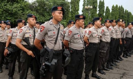 Ribuan personel polisi dikerahkan untuk mengamankan Pilkada DKI Jakarta