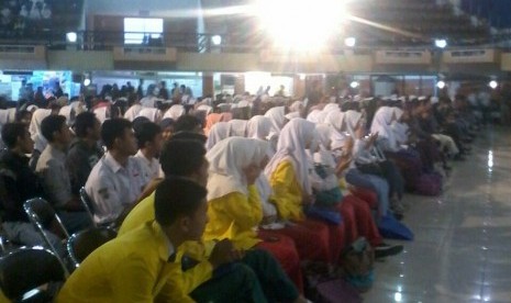 Ribuan siswa SMA menghadiri Edu Expo IPB, Sabtu (30/9). 