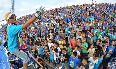 Suporter fanatik PSIS Semarang.