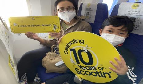 Ribuan tiket penerbangan gratis dari maskapai Scoot