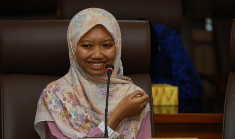 Rifdah Farnidah, gadis berusia 22 tahun dan juara dua Musabaqah Hafalan Alquran (MHQ) Internasional Tahun 2018 di Jordania 