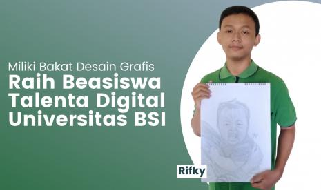 Rifky Anggoro Kusomo, mahasiswa Universitas BSI kampus Solo, menjadi penerima beasiswa digital talent. 