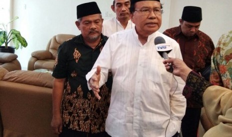 Rizal Ramli di sela acara Konggres Umai Islam Sumatra Utara di Medan (31/3).