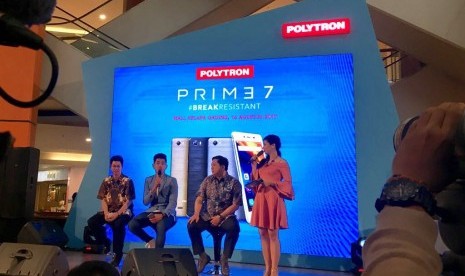 Roadshow Polytron Prime 7 #Breakresistant di sejumlah mal di Jakarta yang dihadiri penyanyi Jaz Hayat, beberapa waktu lalu.