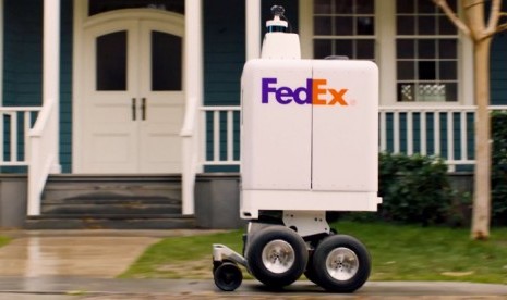 Robot kurir otonom dari Fedex.