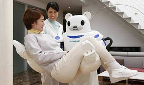 Robot Robear yang akan menjalankan fungsi sebagai perawat.