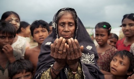 Pengungsi Rohingya. DK PBB menggelar pertemuan tertutup untuk membahas putusan ICJ terkait Rohingya. Ilustrasi.