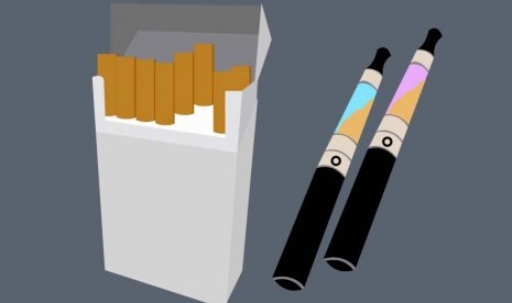 Rokok elektrik (ilustrasi).