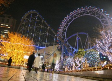 Roller coaster di Tokyo Dome City